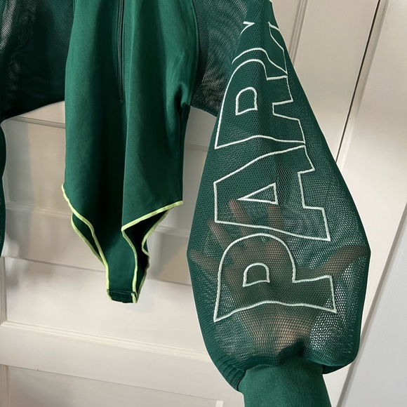 Adidas X IVY PARK Green Bodysuit Mesh Sleeves - Picture 4 of 8